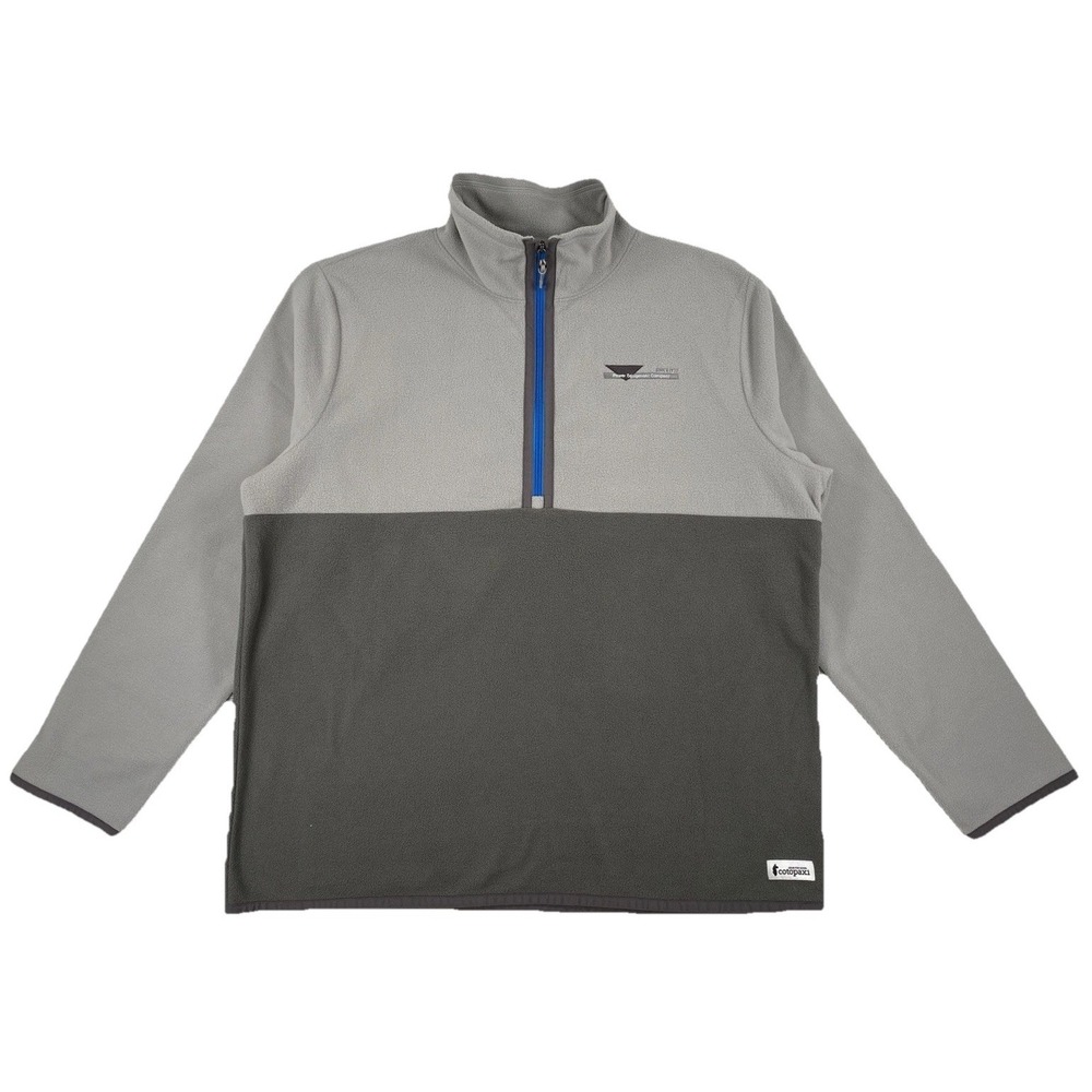 Cotopaxi Amado Fleece Pullover Men's XL Gray 1/2 Zip Fleece * Corp Logo